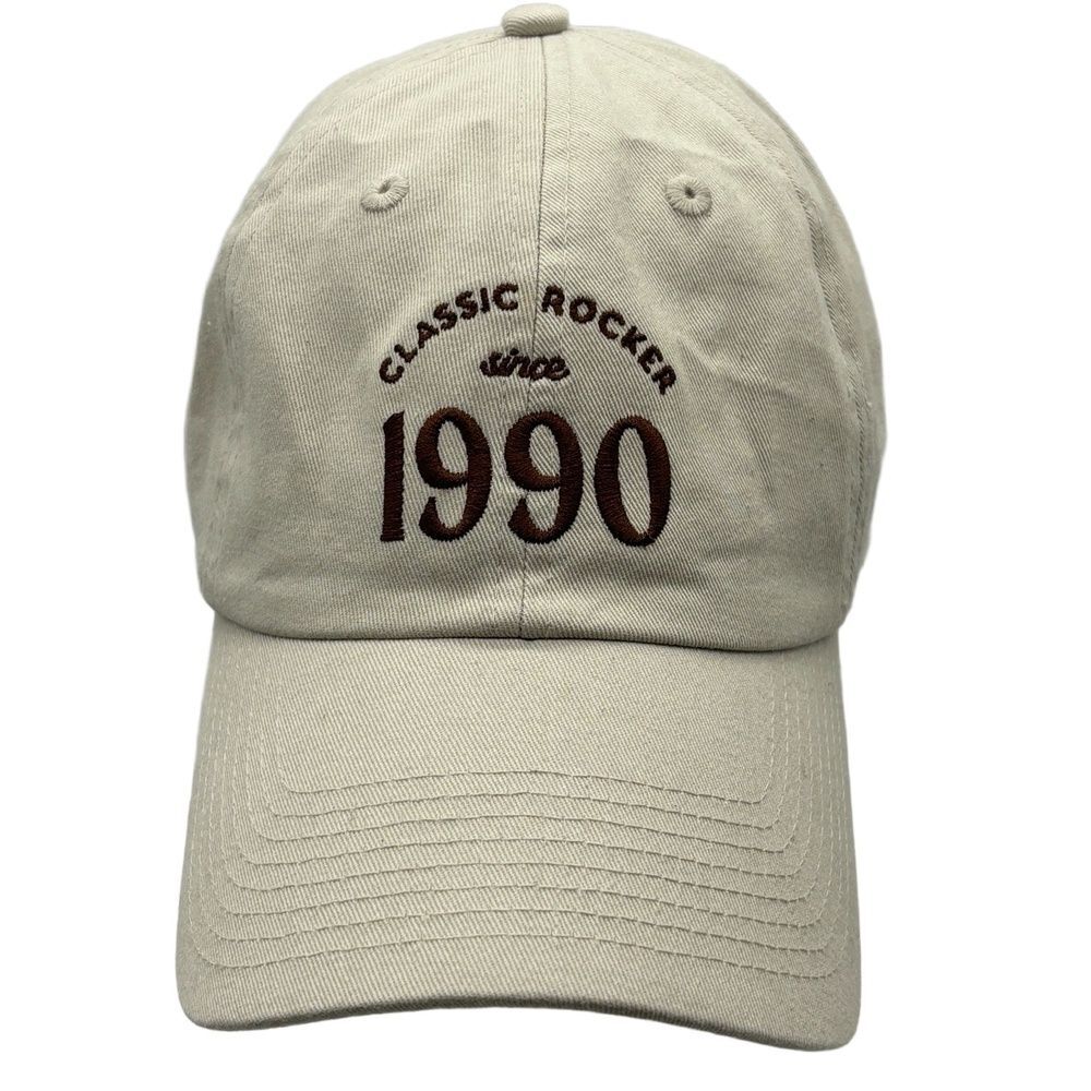 Dansko Shoes Classic Rocker 1990 Hat Beige Cotton Embroidered Adjustable Cap